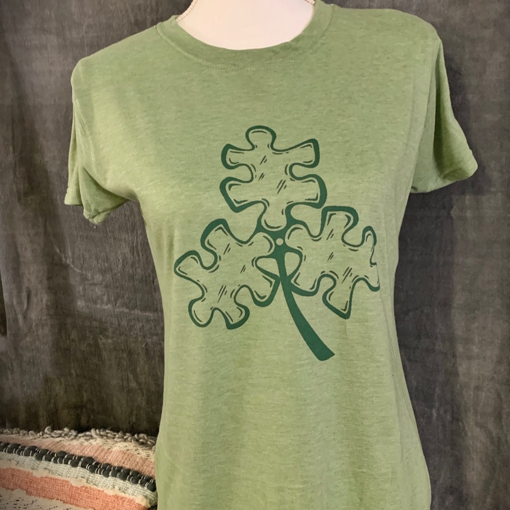 Autism Awareness St Patrick’s Day Tee - Shamrock